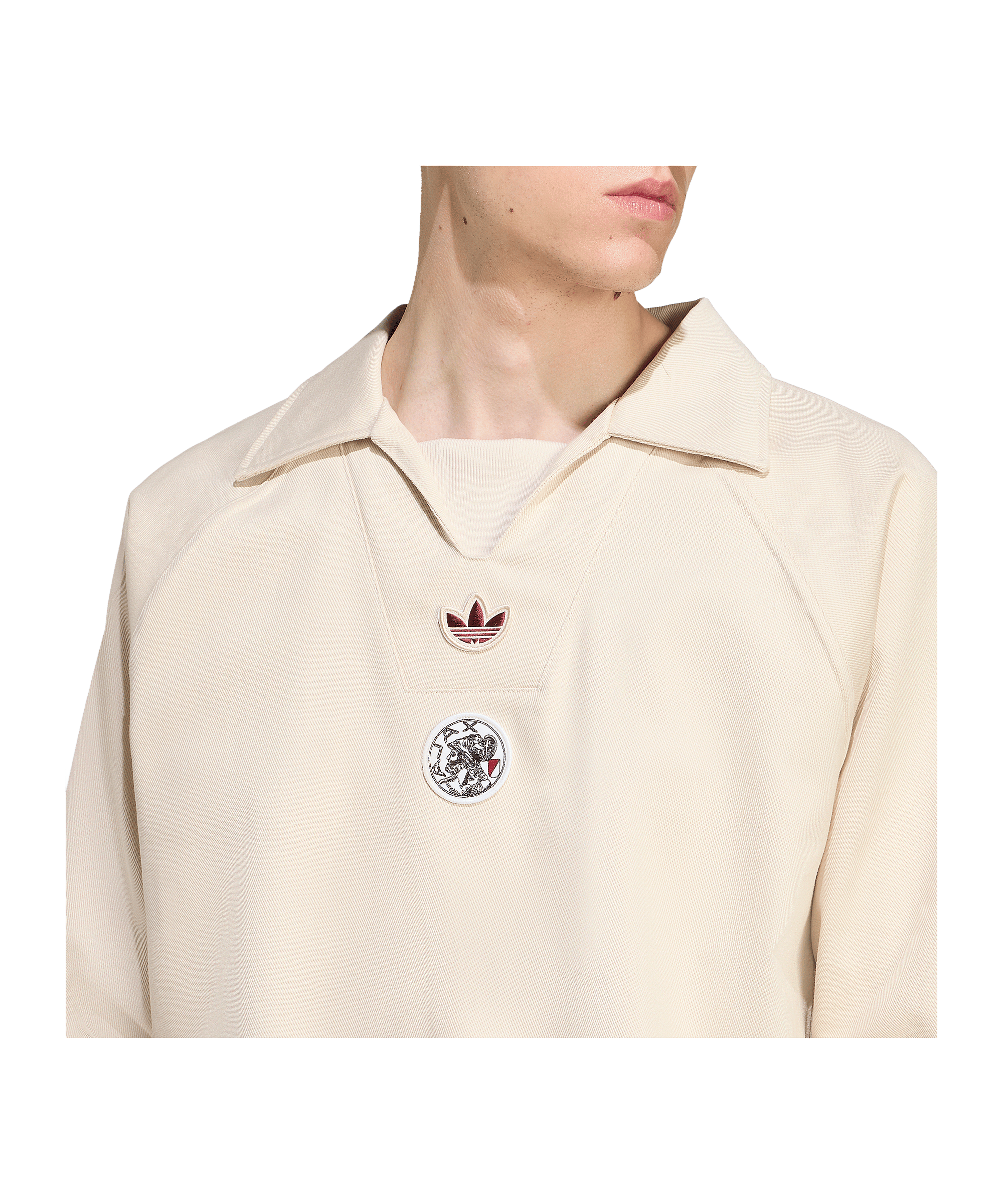 adidas Ajax Amsterdam Icon Drill Sweatshirt Beige - beige