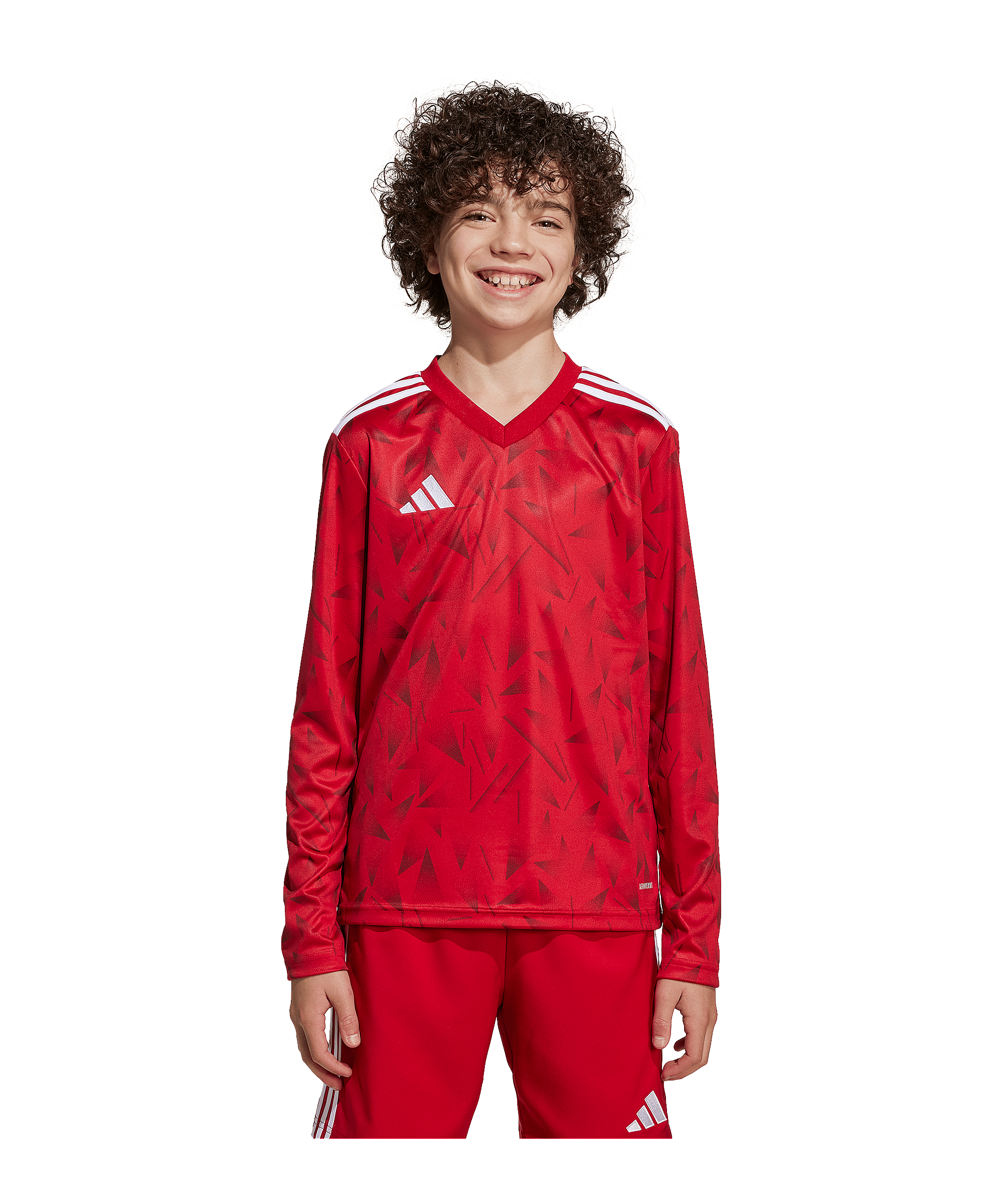 adidas Team Icon 25 Trikot langarm Kids Rot - rot