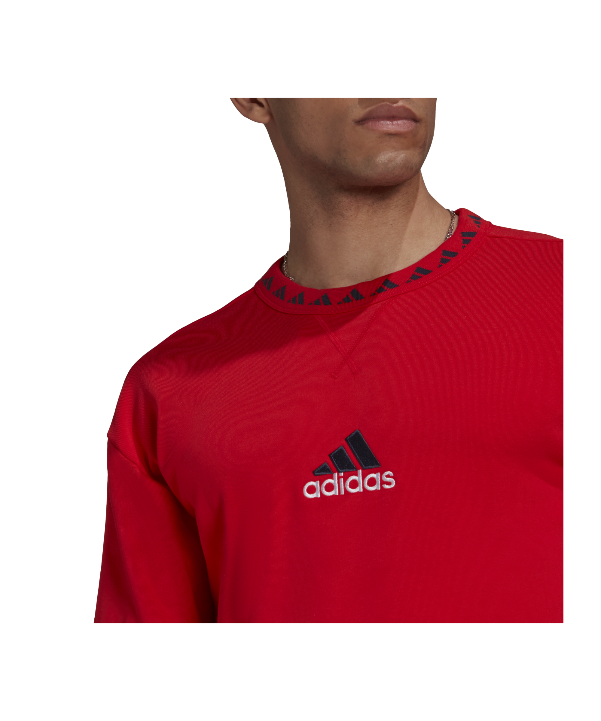 adidas FC Bayern München Icon Crew Sweatshirt Rot - rot
