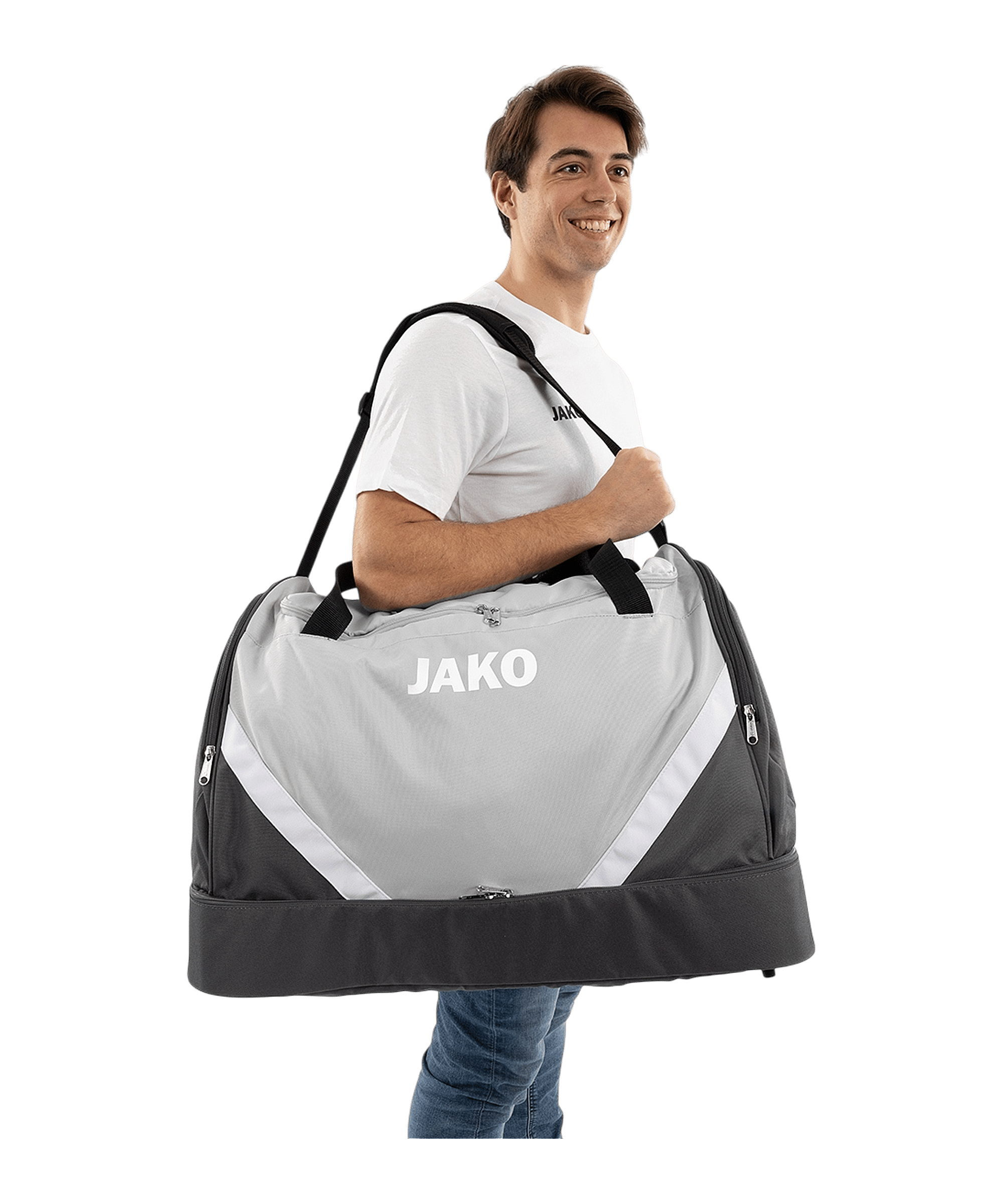 JAKO Iconic Gr. M Tasche Grau F839 - grau