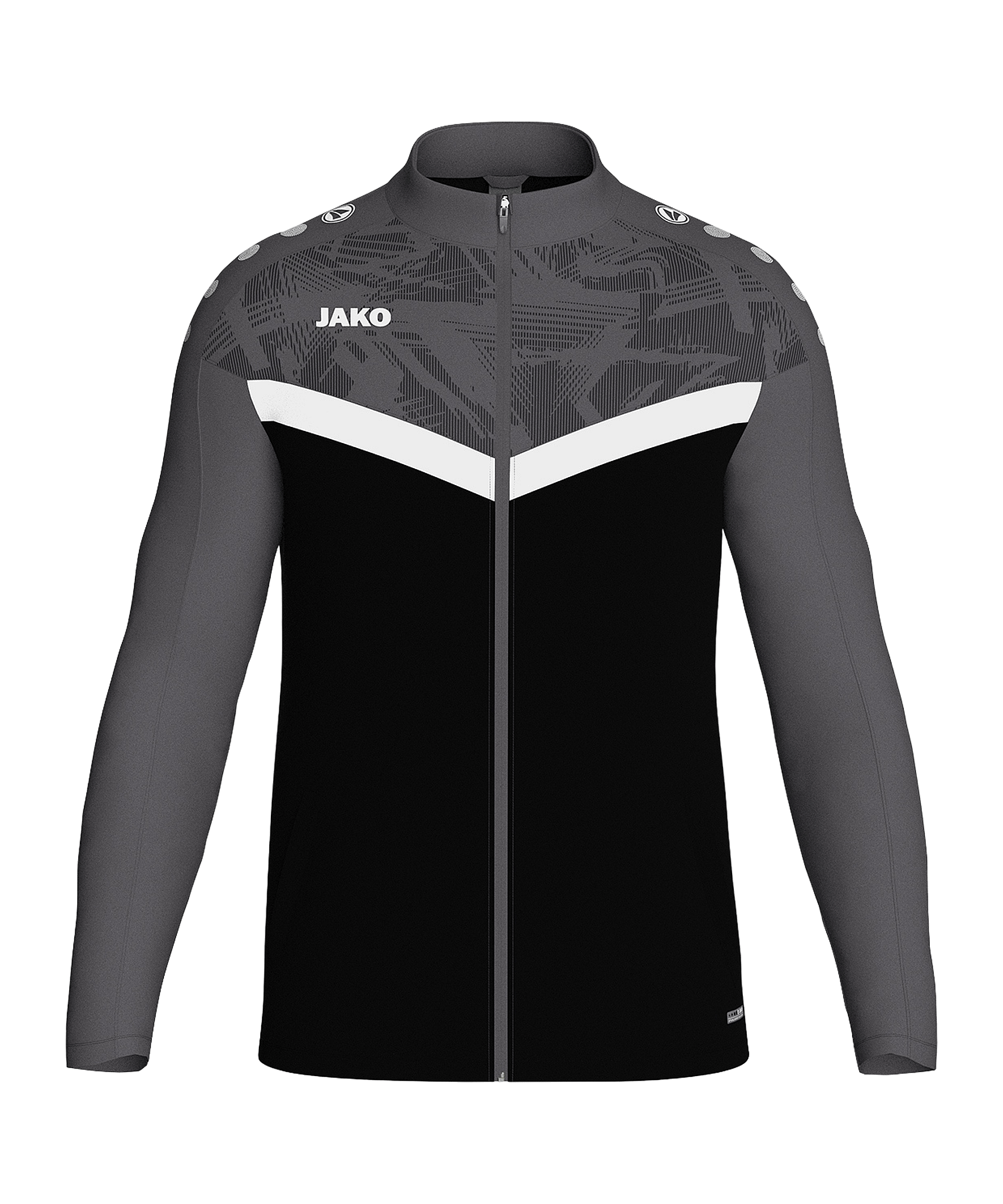 JAKO Iconic Polyesterjacke Kids Schwarz F801 - schwarz