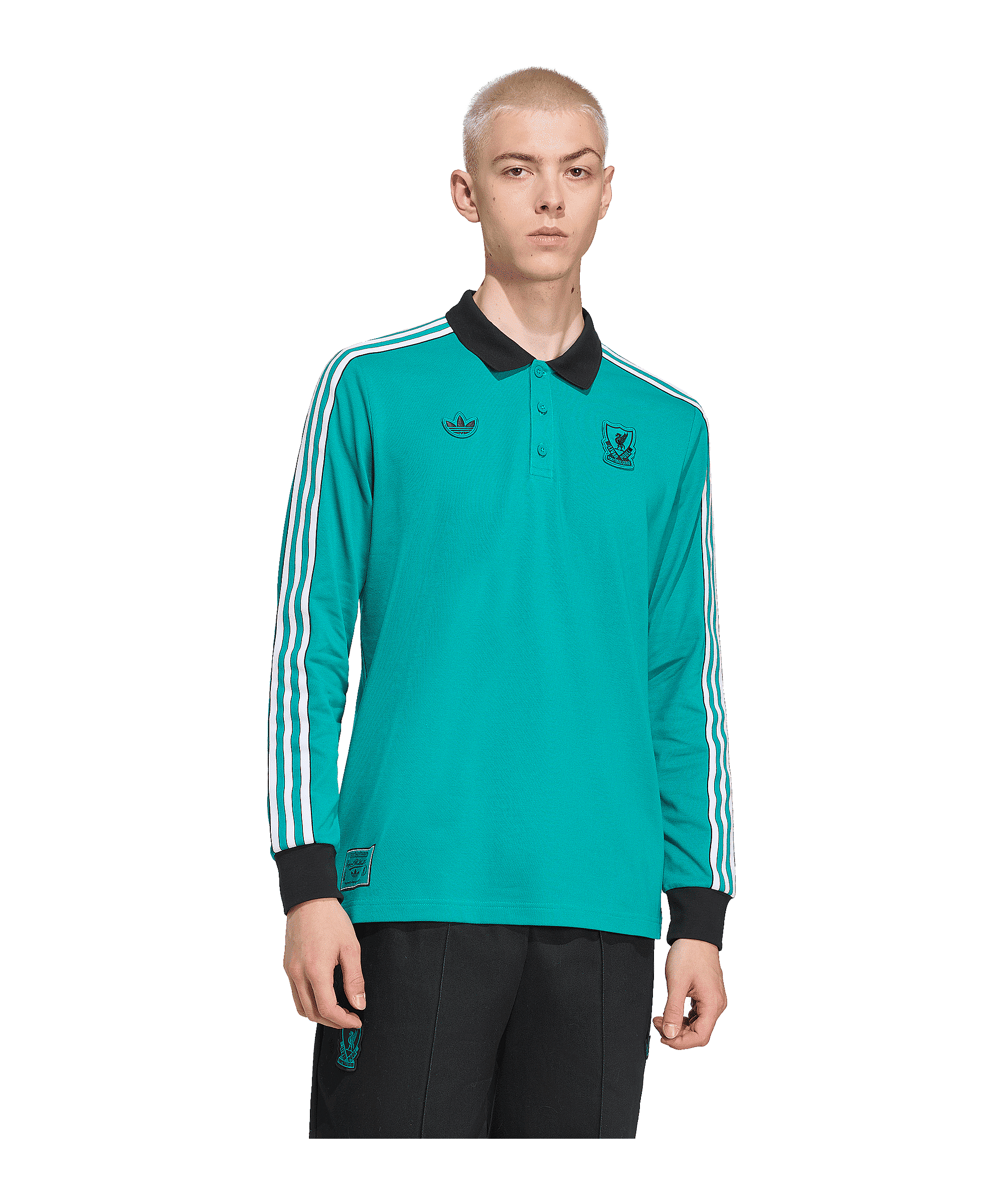 adidas FC Liverpool Icon Long Sleeve Polo Grün - gruen