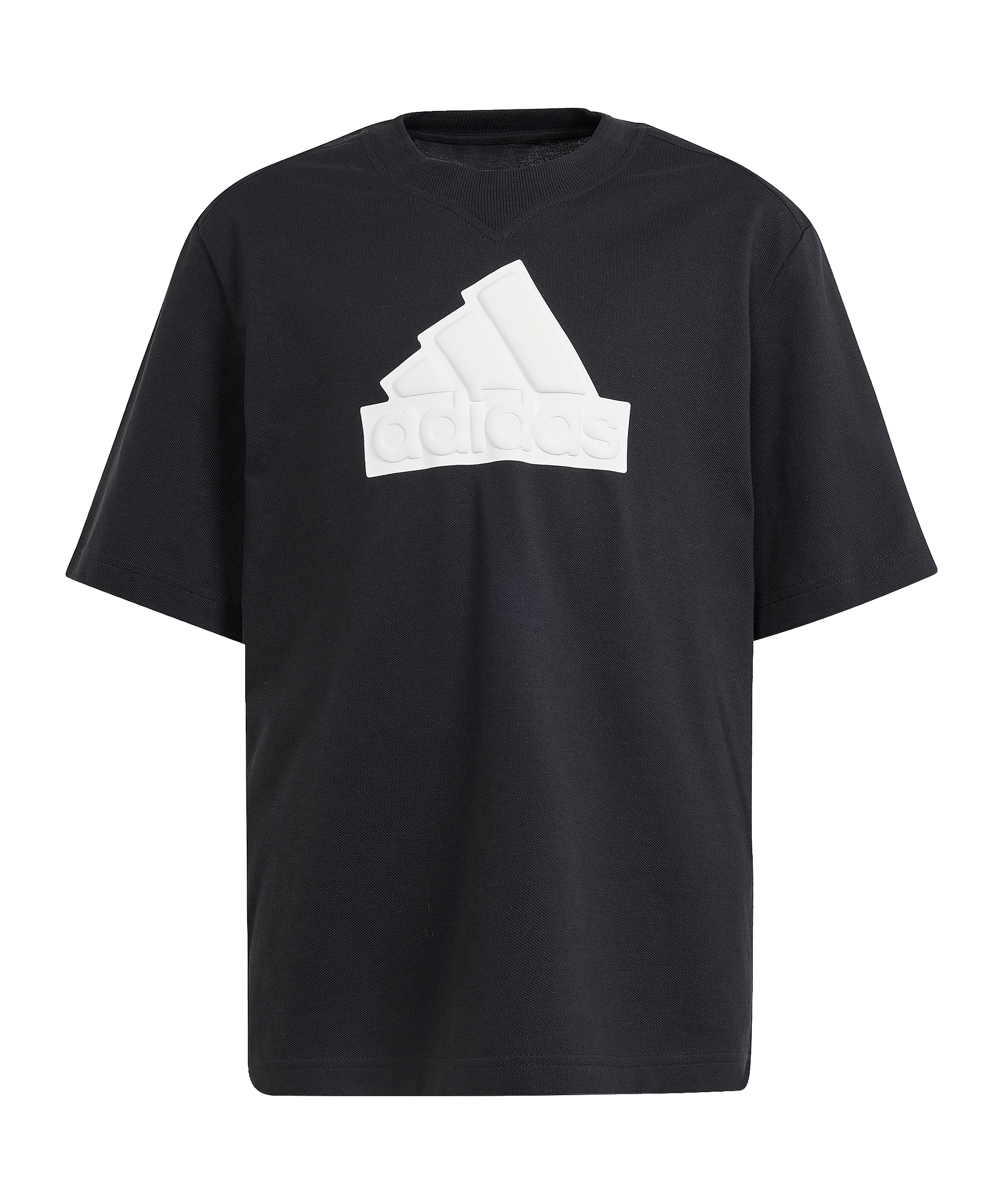 adidas Future Icons Logo Piqué T-Shirt Schwarz - schwarz