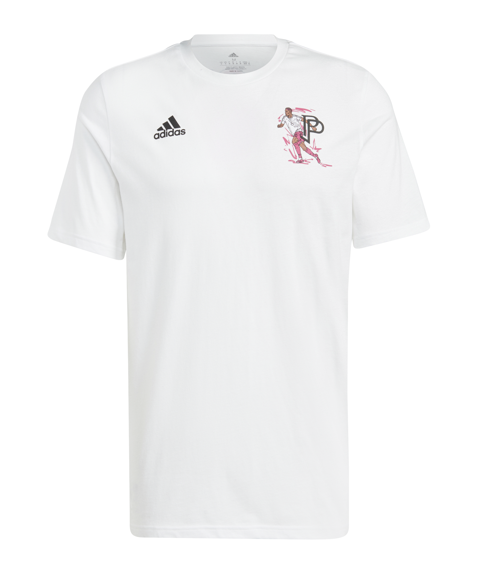 adidas Pogba Icon Graphic T-Shirt Weiss - weiss