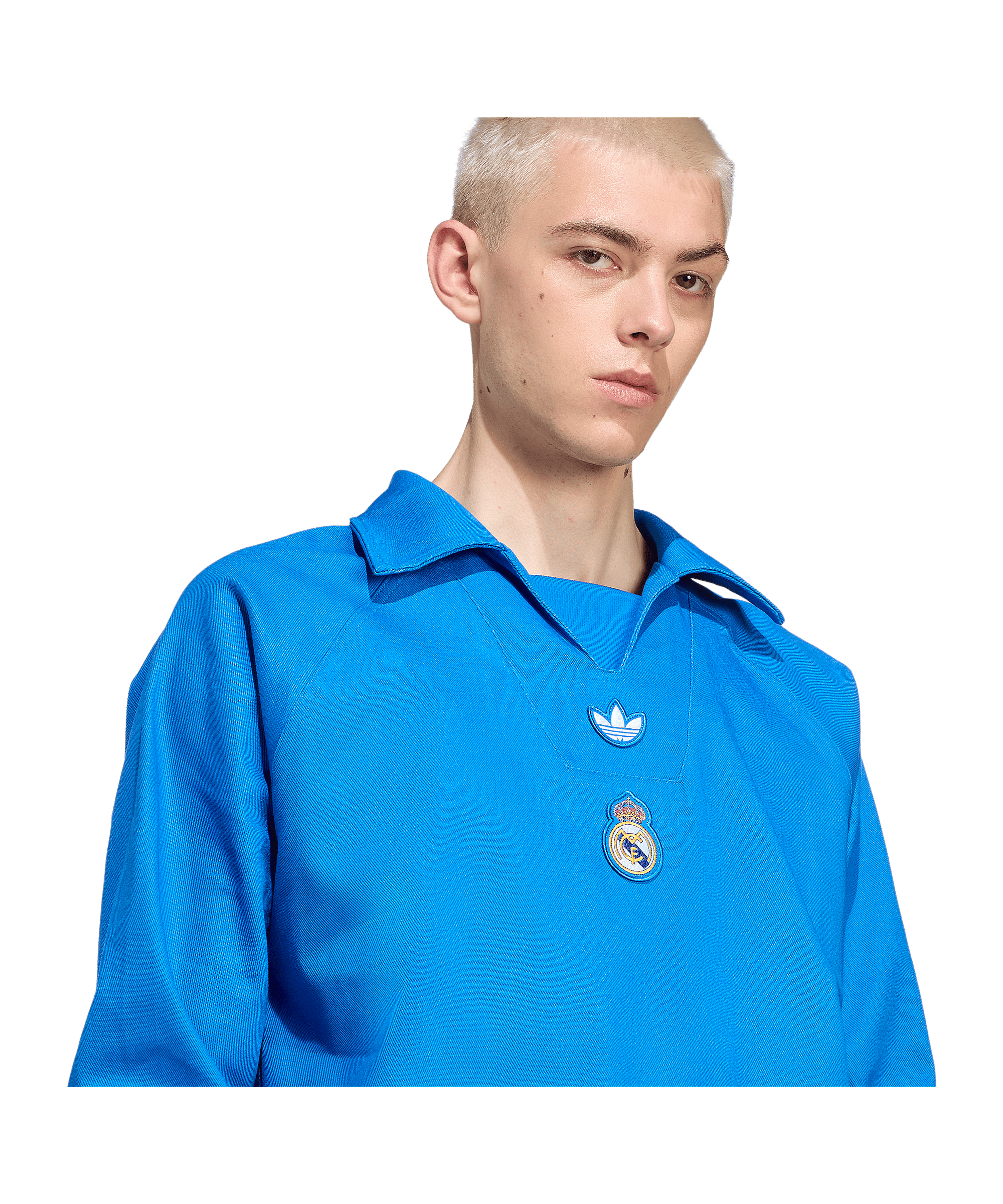 adidas Real Madrid Icon Drill Sweatshirt Blau - blau