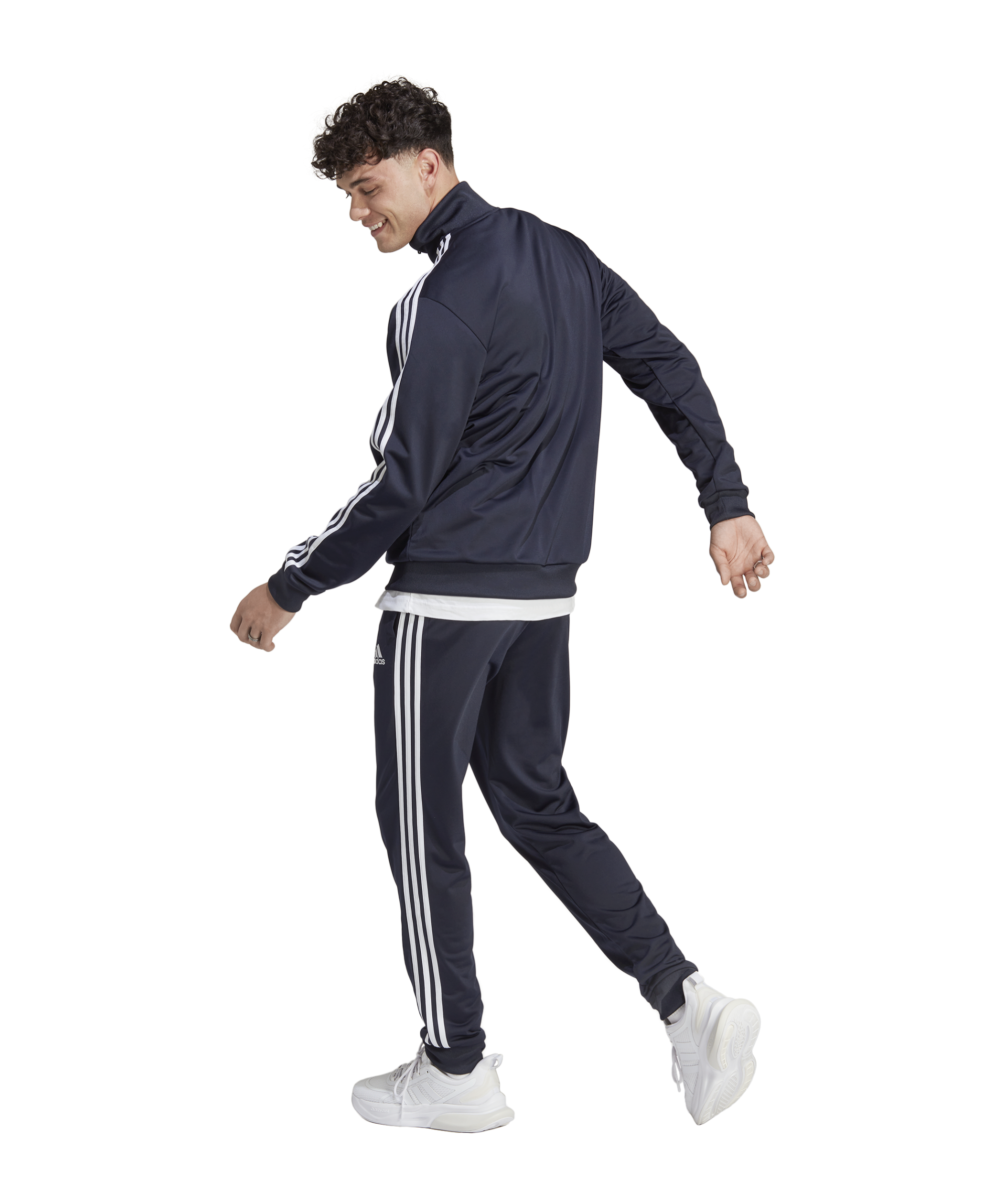 adidas Sportswear Basic 3-Stripes Tricot Track Suit Blue - blau