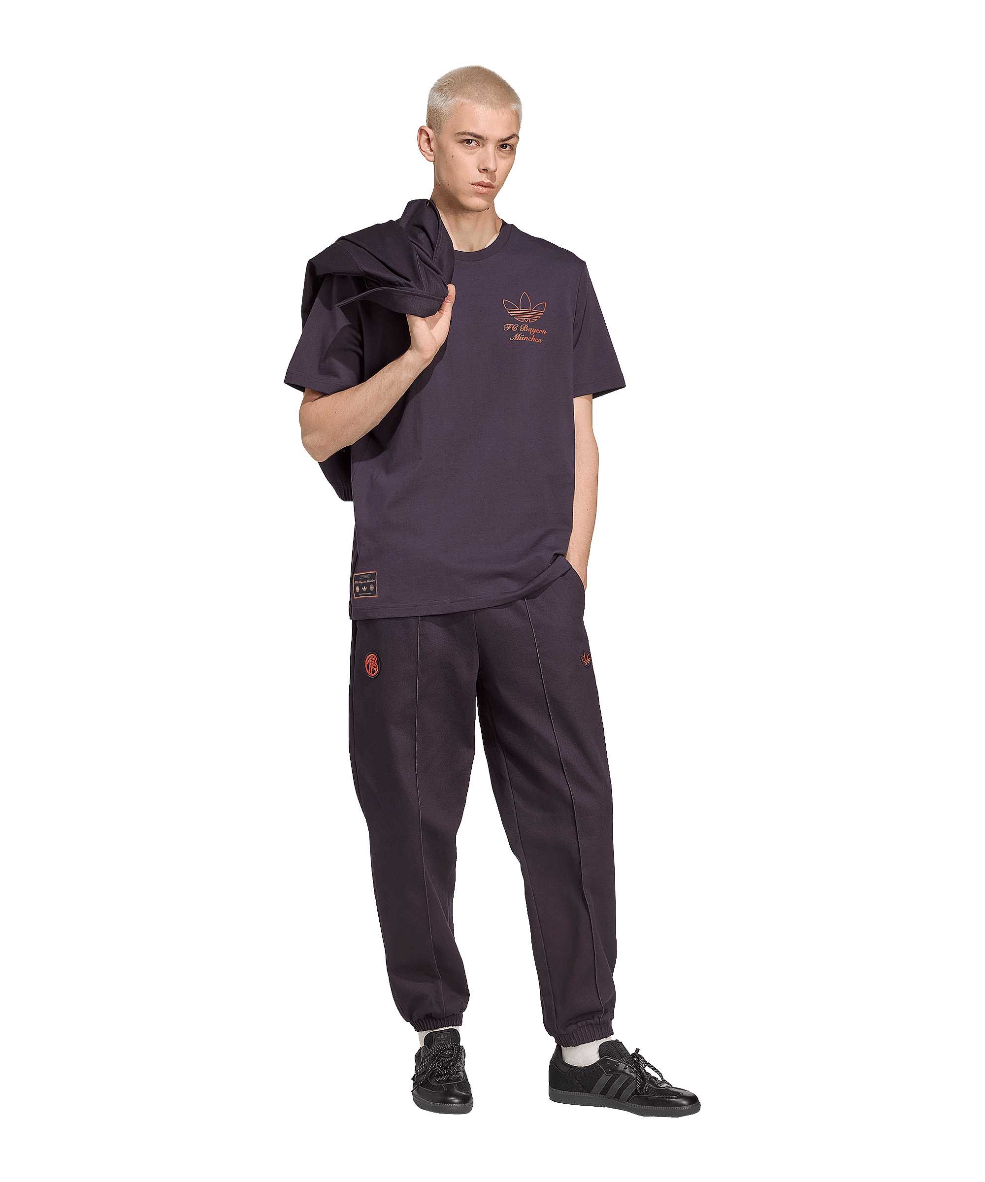 adidas FC Bayern München Icon Drill Hose Lila - lila